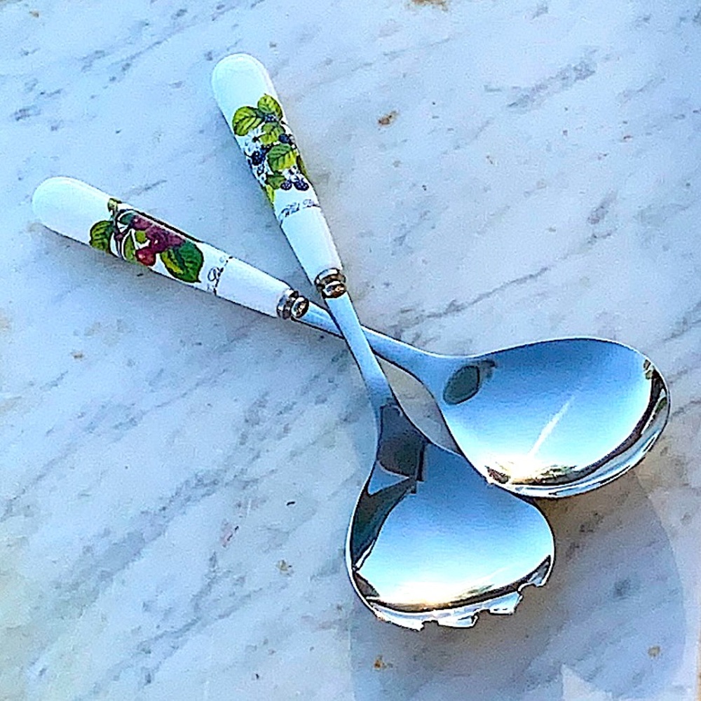 PORTMEIRION POMONA SALAD SERVERS SET OF 2
